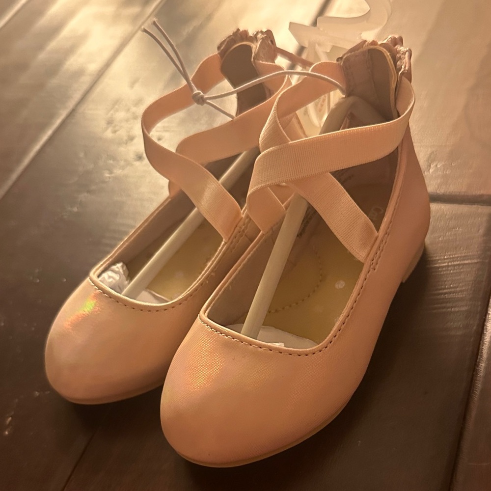 Cat & Jack Peach Ballet Flats for Kids